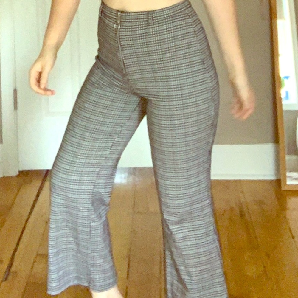 Wild fable houndstooth pant with zipper closure